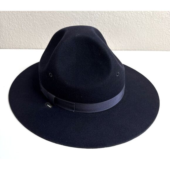 Stratton Hat Size 7 3/8 Navy Blue Self Forming Felt Campaign - Picture 1 of 8